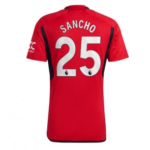 Manchester United Jadon Sancho #25 Replica Home Stadium Shirt 2023-24 Short Sleeve